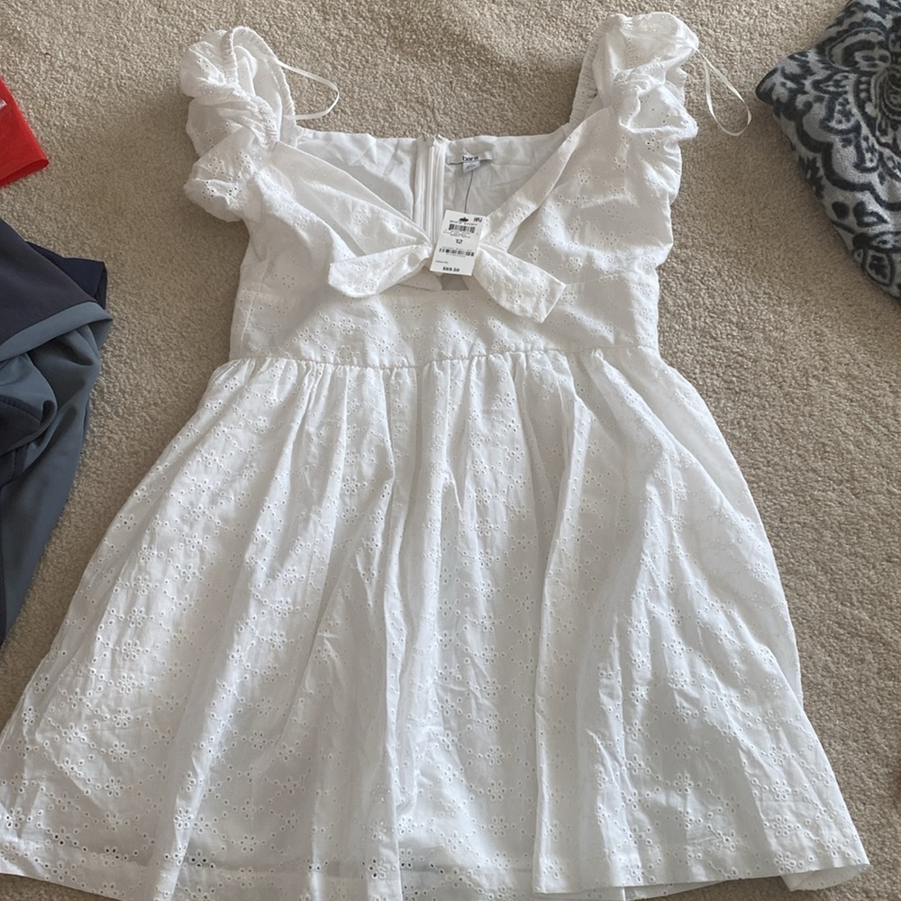 Barr lll NWT bright white eyelet dress - Picture 9 of 12